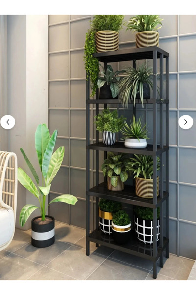 DEKOZUM CEMRE 5 Katlı Çiçeklik, Saksılık, Çiçek Standı, Dekoratif Raf / Çok A...