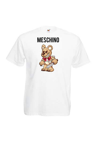 OEM Tricou barbat MESCHINO cream, 100% bumbac