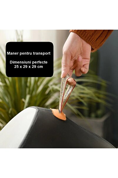 Flippy Children's Stool Flippy, Solid Wood Frame, 25 x 29 x 29 cm, Elastic Sponge Cushion and Transport Han