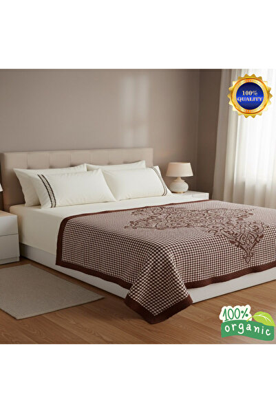 İpekçe Pike takım %100 Organic Pamuk Jakarlı - Estetik Zarif Nakış İşlemeli T...