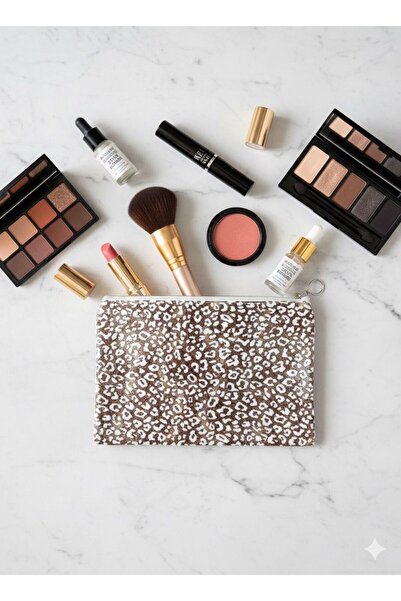 Adalinhome حقيبة مكياج بقسم واحد مزودة بسحاب