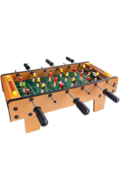 Stef's Cat Football Table with Field and 18 Flippy Players, 6 Handles, Scoreboard, Metal, Wood, and ABS, 50x25x