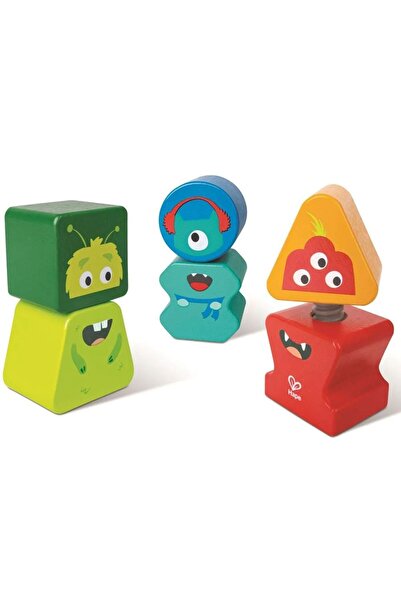 Hape 3-piece wooden educational set Monster Friends