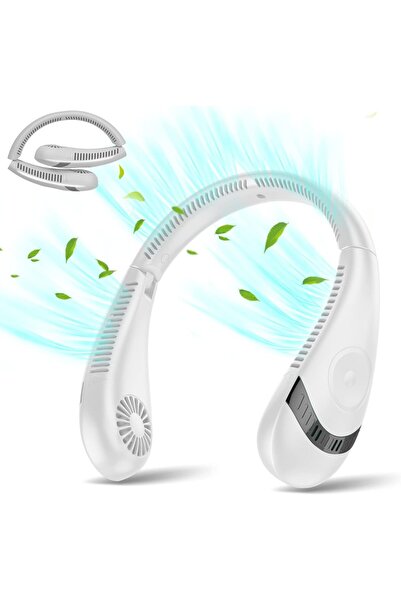 Other مروحة رقبة قابلة للطي بدون شفرات قابلة للارتداء، 5000 مللي أمبير/ساعة، ...