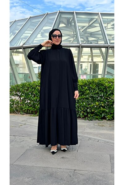 modagracee Hira Ferace-Minimal Zarafetiyle Modern Tesettür Ferace