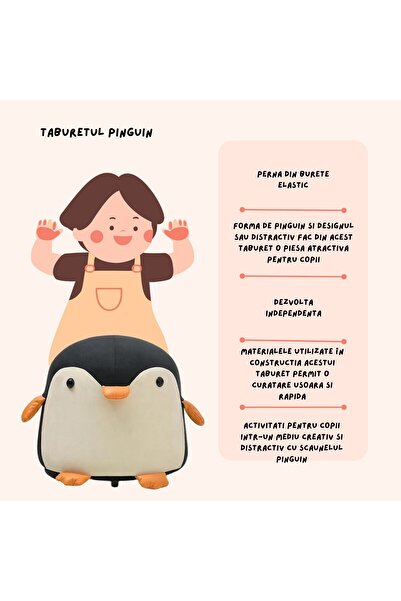 Flippy Scaun pliabil pentru copii, cadru din lemn masiv, 25 x 29 x 29 cm, pernă elastică din burete și suport de transport