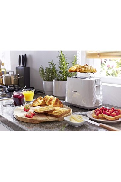 Philips HD2581/01 Electric Toaster, 2 Slices, White