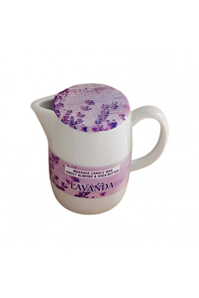KOSMO OIL Ceară de lumânare pentru masaj - Lavandă - cu migdale dulci și unt ...