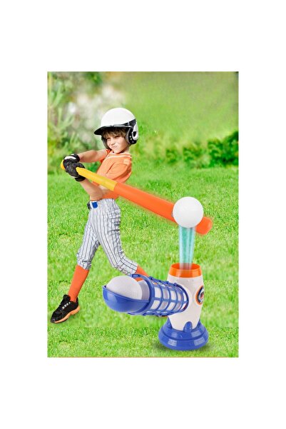 dalip Interactive Baseball Game with Ball Launcher, Bat and 5 Balls, Multicolor