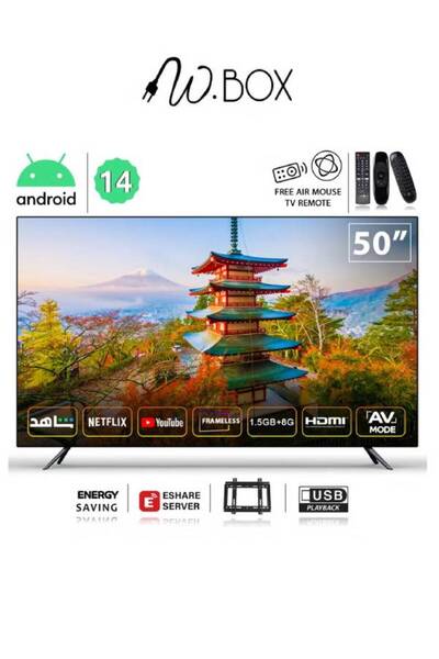 Wbox W Box 50-inch 14-inch Smart Android TV WTV50S-4K