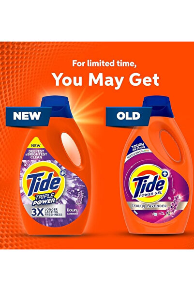 Tide Triple Power with a Touch of Downy Lavender Liquid Detergent 1.8L