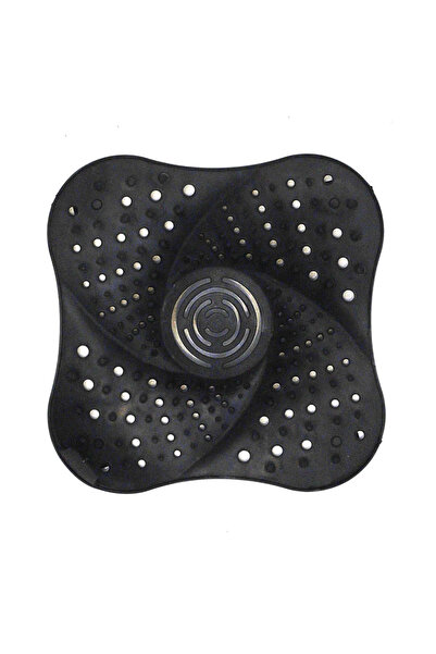 Other Sită din silicon pentru lavoar/chiuvetă, neagră, 13x13 cm