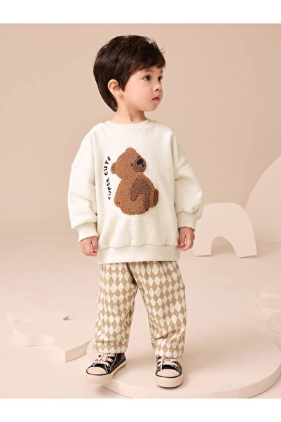 Little Miny Kids طقم ملابس علوية وسفلية للأولاد من القطن بنسبة 100% بنمط دمية...