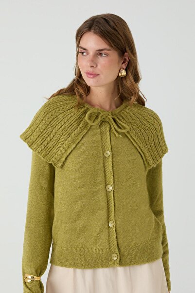 inspiration KAYIN YAKASI BAĞCIKLI HIRKA YAĞ YEŞİLİ