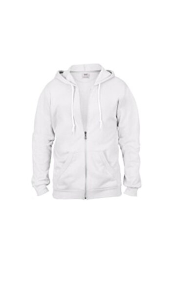Anvil - Men's Hoodie, White, Size 2XL