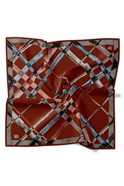 Levidor Κρυστάλλινο κασκόλ με ριγέ γεωμετρικό σχέδιο μπακλαβά