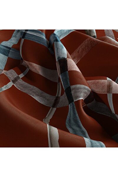 Levidor Κρυστάλλινο κασκόλ με ριγέ γεωμετρικό σχέδιο μπακλαβά