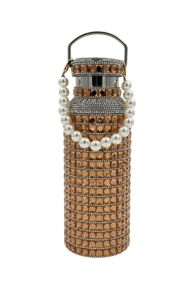 BİNDAWOOD B&D Vaccum Bottle with Decorative Design 500ml , Gold