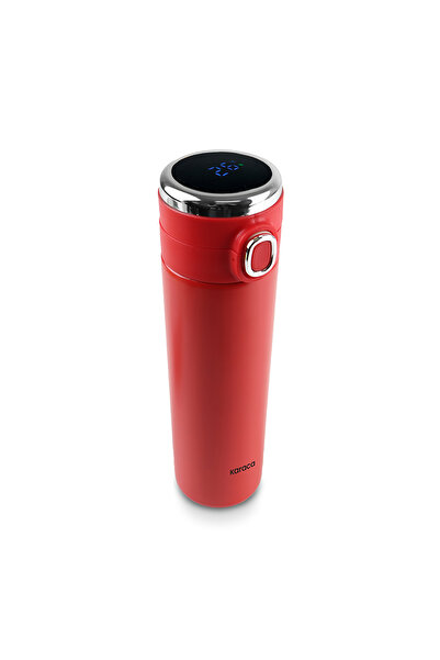 Karaca Etro Leakproof Steel Digital Thermos 480 ml Red