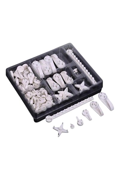 BELLA Bath&Soap Set de cuiere pentru tablouri, 53 de piese, PVC, diverse mode...