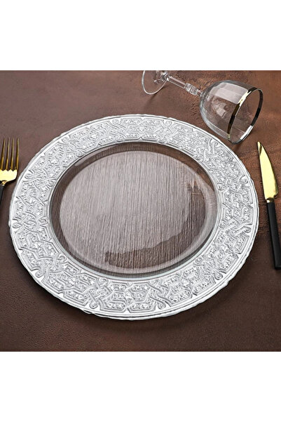 Kosova Gümüş Renk Cam Supla 33 cm