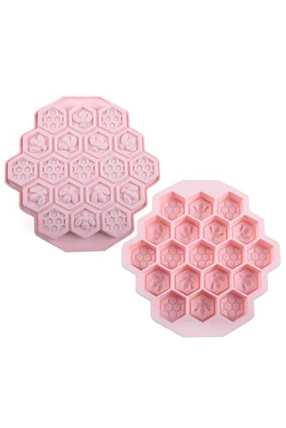 Edman Δοχείο πάγου μελιού, σιλικόνης, ροζ