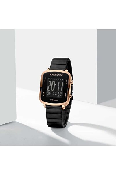 Naviforce Nafirooz electronic watch, premium silicone leather, soft on the wrist