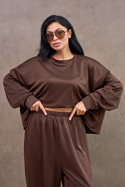 KÜÇÜĞÜM BUTİK Coffee Casual Double Set