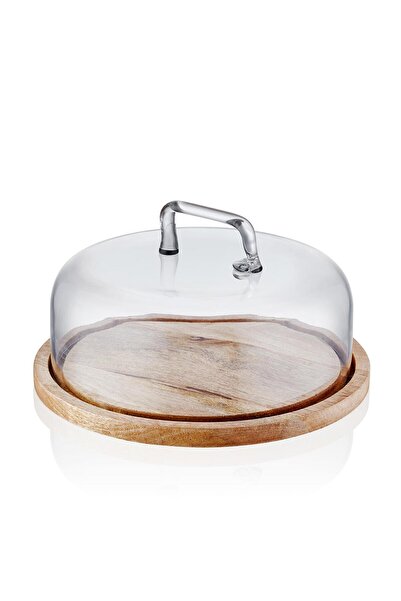 The Mia Madera Round Cake Storage Fan 18X30X30 cm