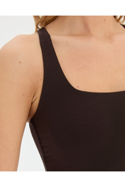 Ayma Active Καφέ Μπλούζα Γιόγκα για κολύμπι