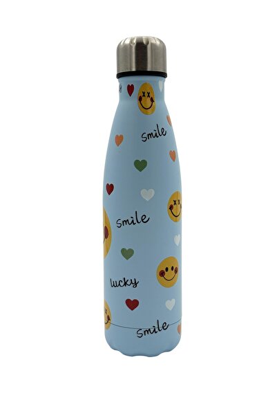 B&D B&D Vaccum Flask Bottle Smiley Design 230ml , Blue