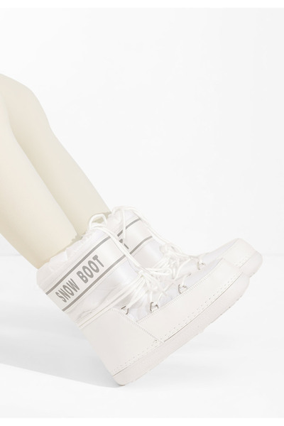 B T Shoes Γυναικείες Μπότες Χιονιού Altares λευκά