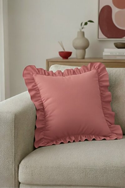 Mery Tekstil غطاء وسادة مزخرف أنيق مصنوع من القطن بنسبة 100% مقاس 43 × 43 سم