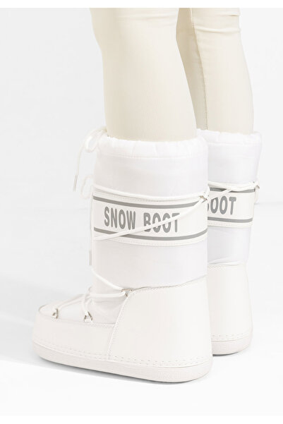 B T Shoes Γυναικείες Μπότες Χιονιού Altares V2 λευκά