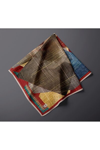 Levidor Striped Geometric Abstract Pattern Sparkly Crystal Scarf