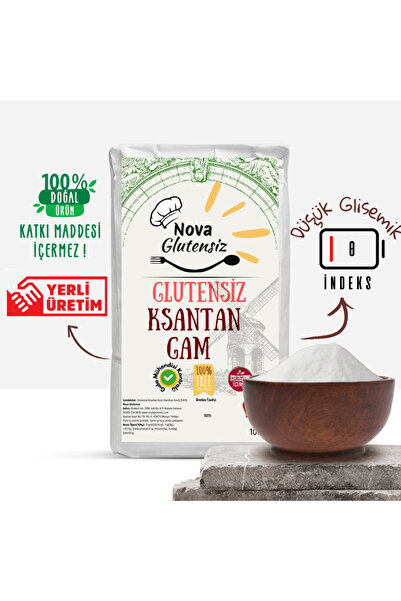 NOVA GLUTENSİZ Glutensiz Ksantan Gam (Xanthan Gum) (E415) 100 G