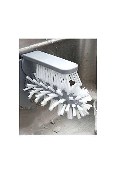 Doty Fresh Glass double brush for washing glasses and containers with suction cup, 18x12x12 cm