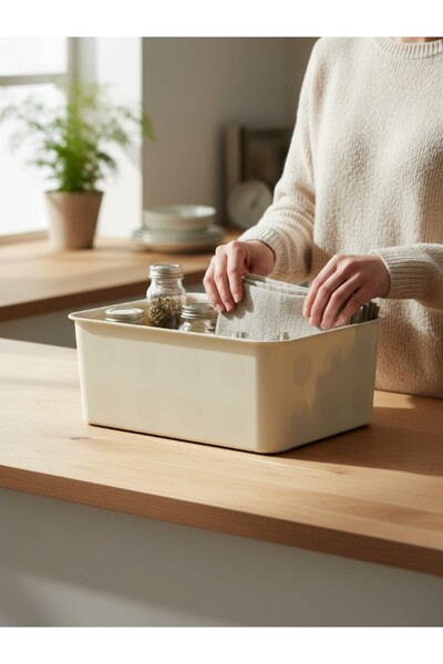 TAGESAN Beige Box 20X25X10 cm