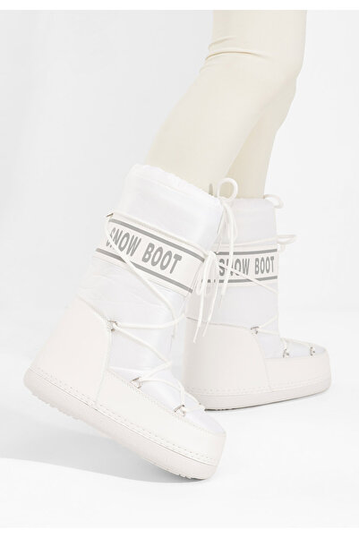 B T Shoes Γυναικείες Μπότες Χιονιού Altares V2 λευκά