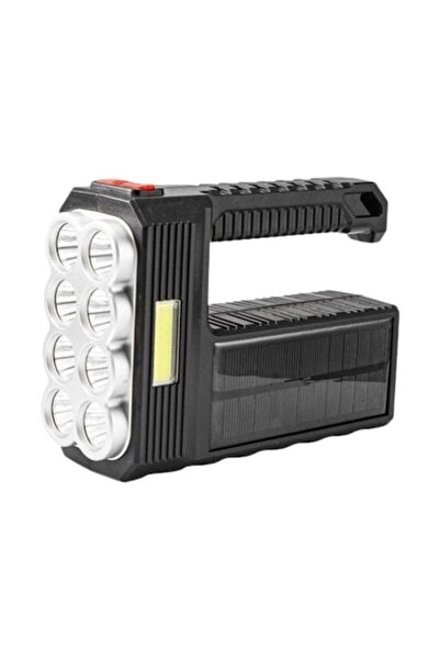 Edman Lanternă solară Spotlight, rezistentă la apă, 1200 mAh, 1400 lm, încărc...