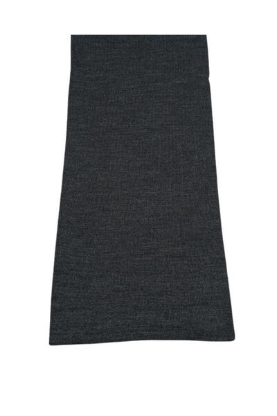 1001 Kravat Gray Colored Double Layer Plain Men's Scarf in Wooden Gift Box