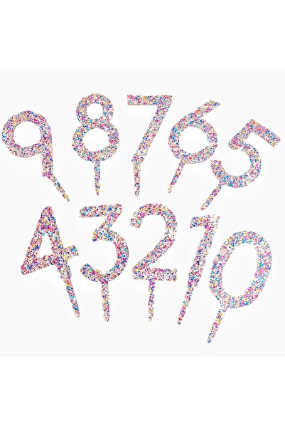 Flippy Plastic Cake Topper, Number 8,