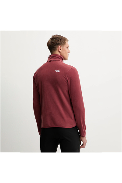 THE NORTH FACE Glacier Fleece Men's Red Mock Neck Jacket
