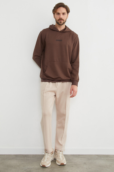 Fulla Moda Φούτερ με κουκούλα με στάμπα με κείμενο Look Beautiful