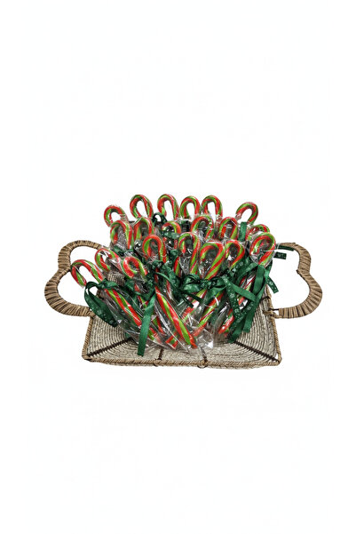 Honey Candy Balcı Şekerleme New Year's Candy Canes 100 Pieces Green Red Gift