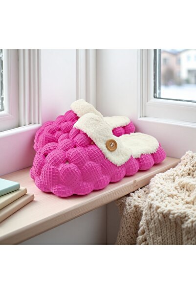 OEM Fluffy and warm slippers for women, non-slip sole, 809