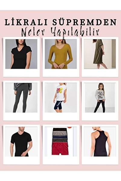 Yiğit Kumaş ελαστικό ύφασμα Ύφασμα Μονό Μάλλινο, Τεμάχιο 50x190 cm Μαύρο Χρώμα