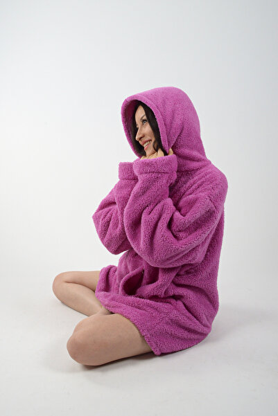 REİNA TEKS Welsoft Hooded Wearable Tv Blanket 1 Piece Unisex Plush Oversized Poncho Robe