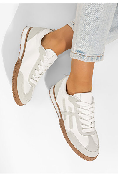 B T Shoes Sneakers dama Loriva albi