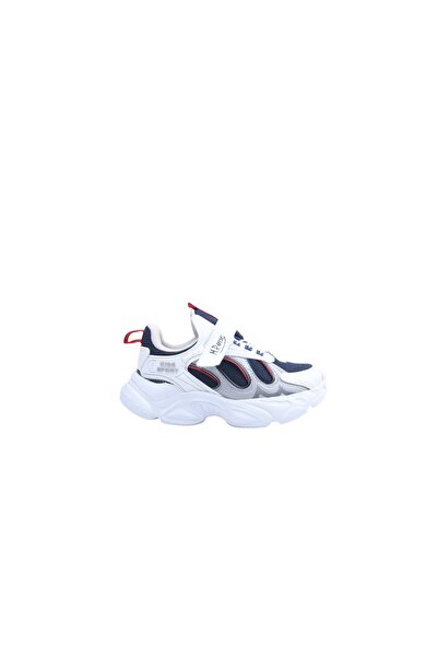 M.P. Children's White-Navy Blue Mpone ft Sports Casual Daily Shoes